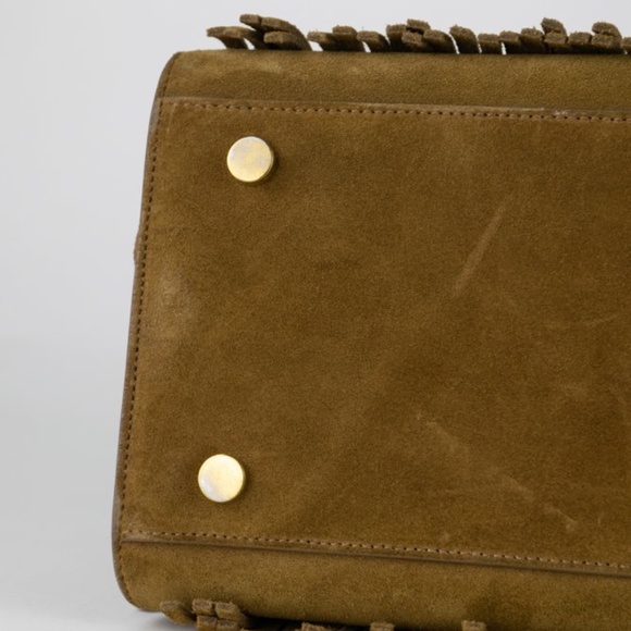 !!SOLD!! Saint Laurent Small Suede Fringe Sac de Jour - Picture 6 of 14
